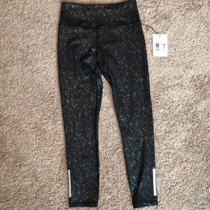 Zyia black reflective mirage light n tight size 4